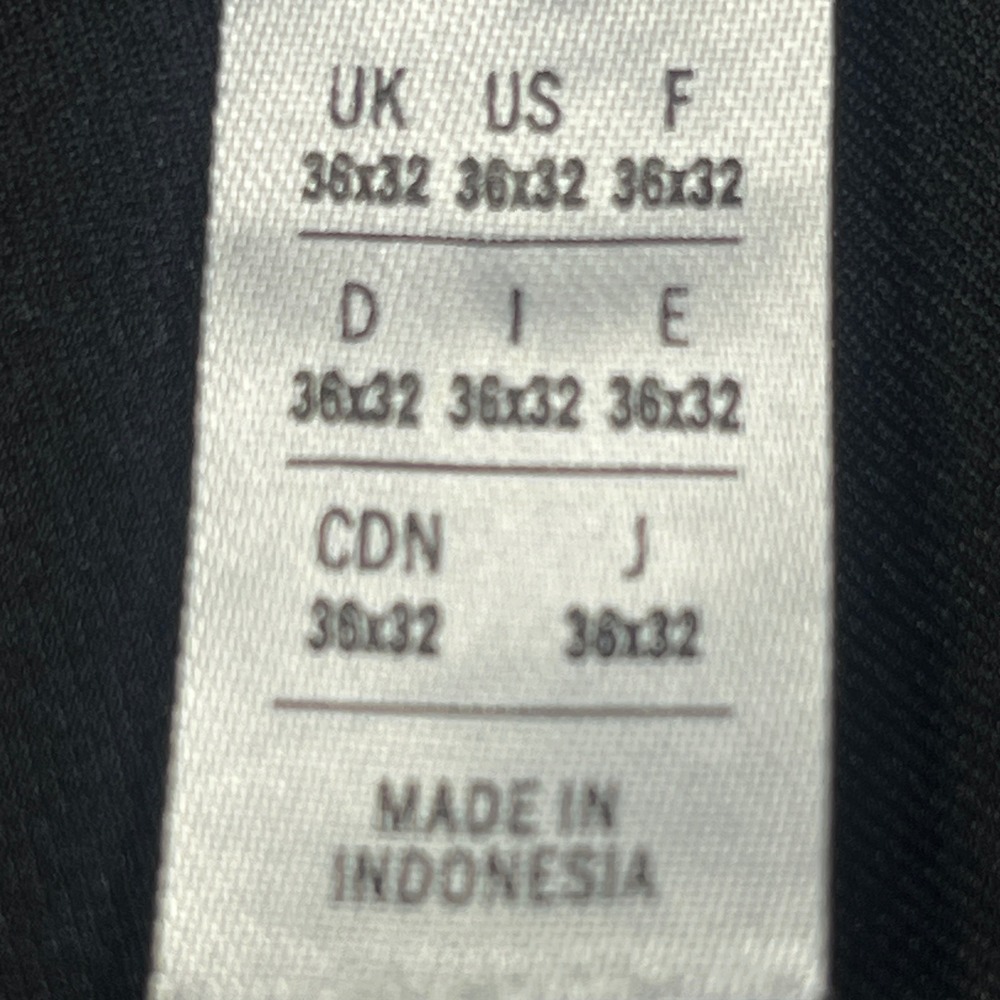 Adidas Mens Golf Pants Black Flat Front Recycled Polyester 36x32 - Picture 5 of 8